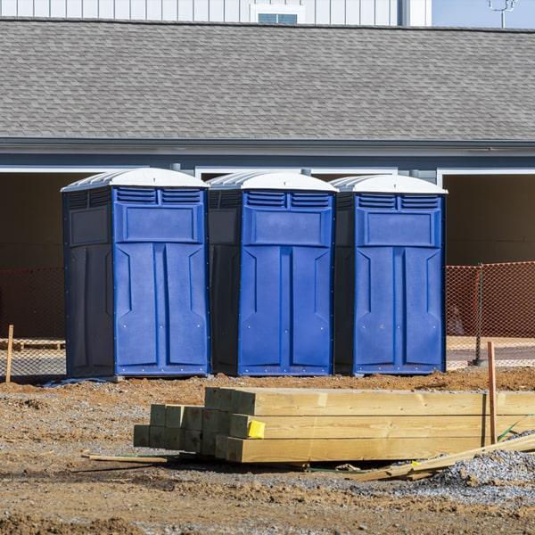 Heavy-duty construction site porta potty in Houghton, Michigan